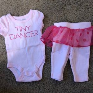 Baby onesie with matching pants
